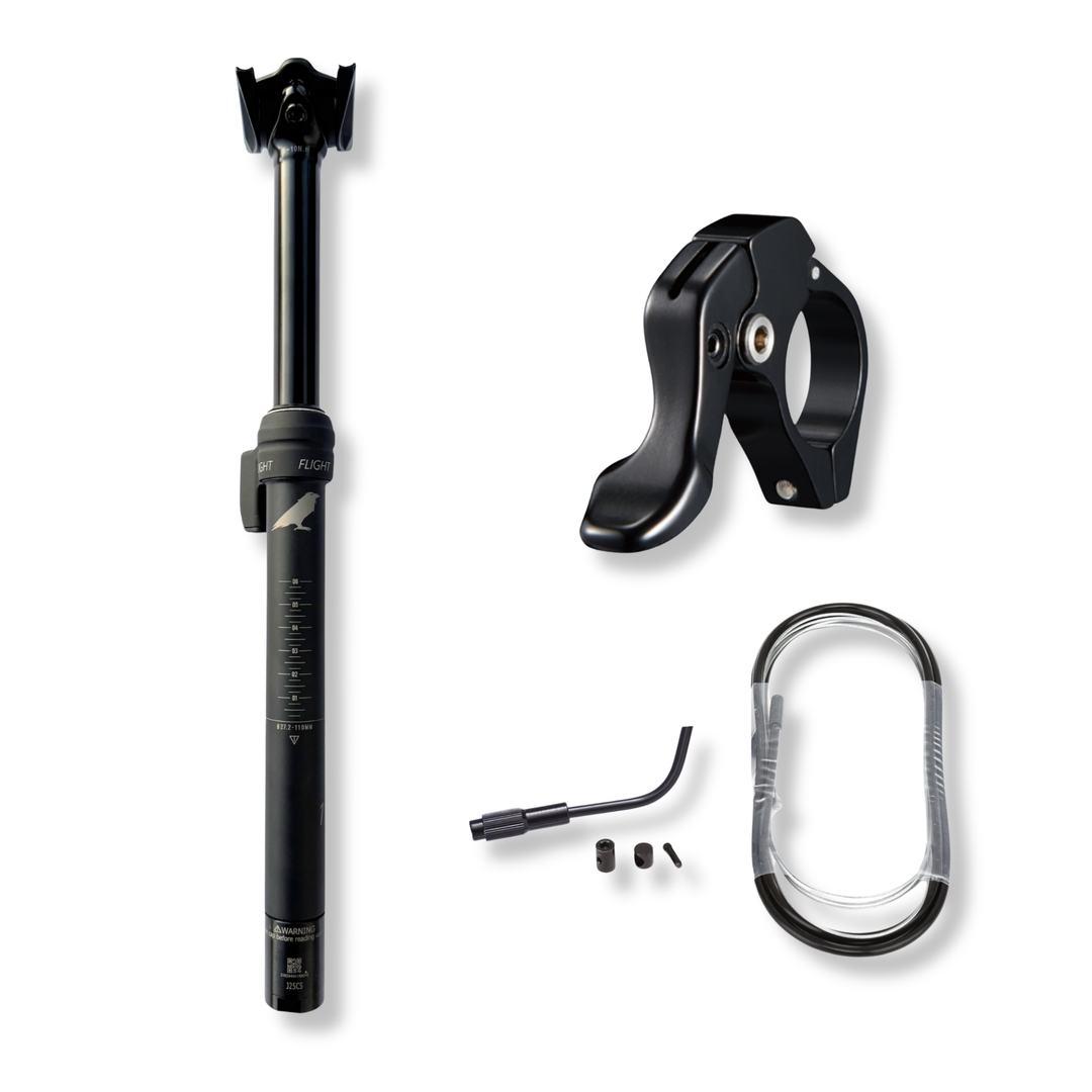 Flight External Gravel Dropper Seatpost 27.2mm 110mm