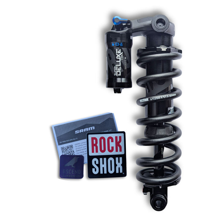RockShox Super Deluxe Coil Select+ Rear Shock – 205 x 65mm – Trunnion Mount - 350lb Spring