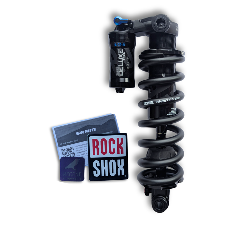 RockShox Super Deluxe Coil Select+ Rear Shock – 205 x 65mm – Trunnion Mount -  400lb Spring