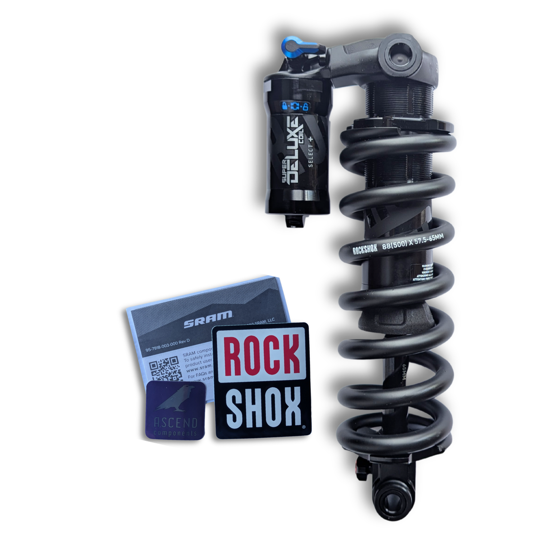 RockShox Super Deluxe Coil Select+ Rear Shock – 205 x 65mm – Trunnion Mount - 500lb Spring