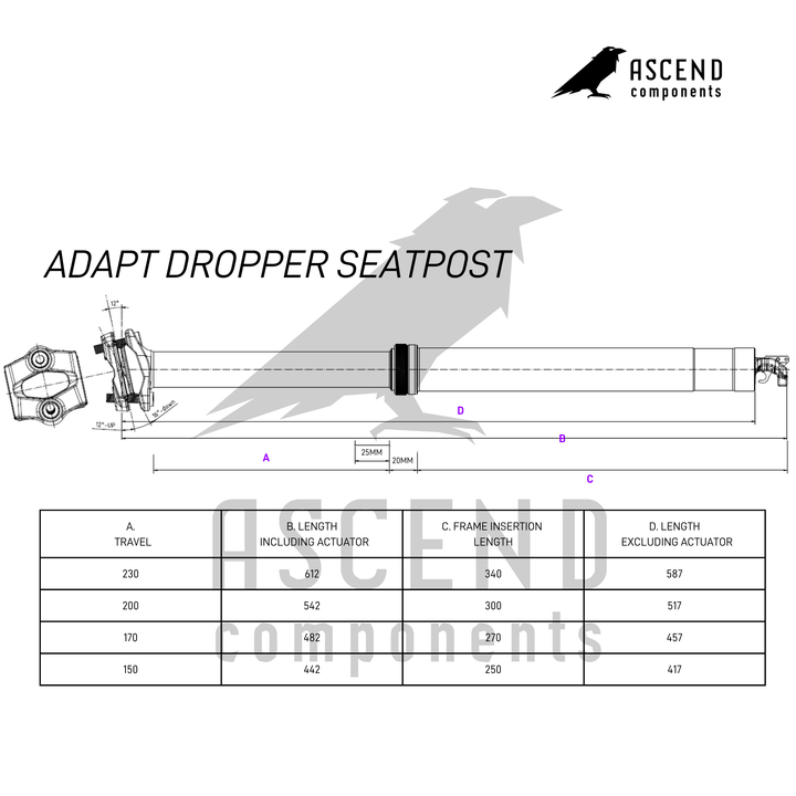 Adapt Dropper Seatpost